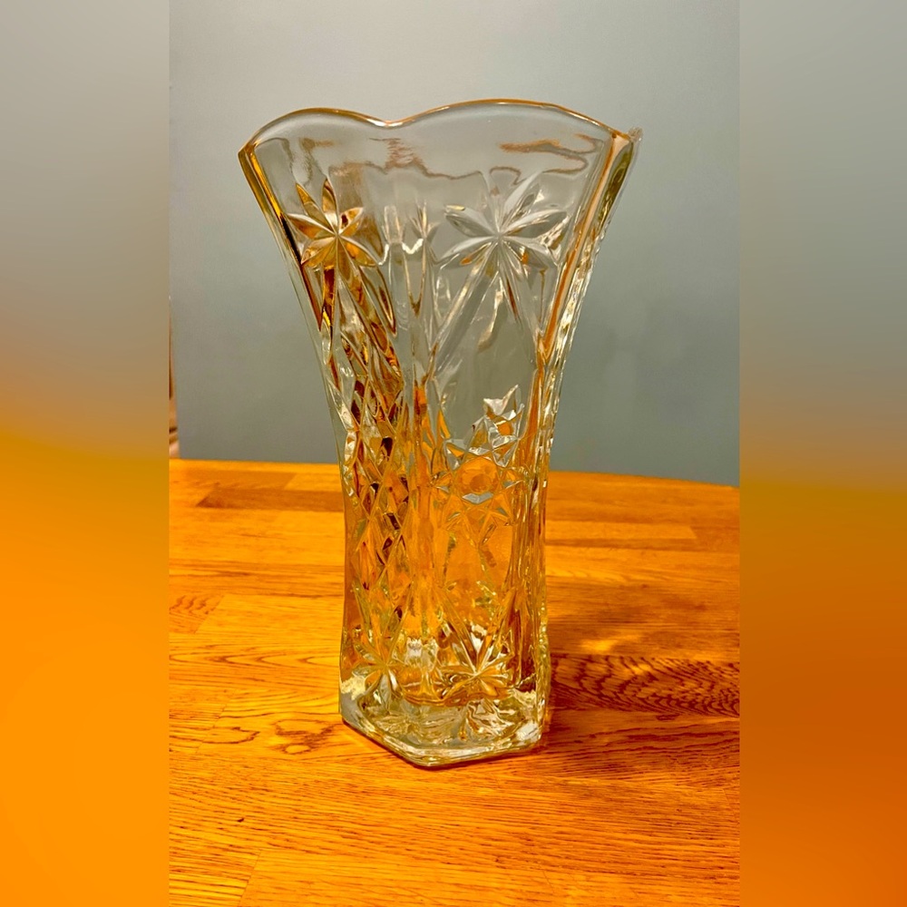 Vintage crystal vase